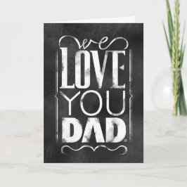Carte On t'aime papa
