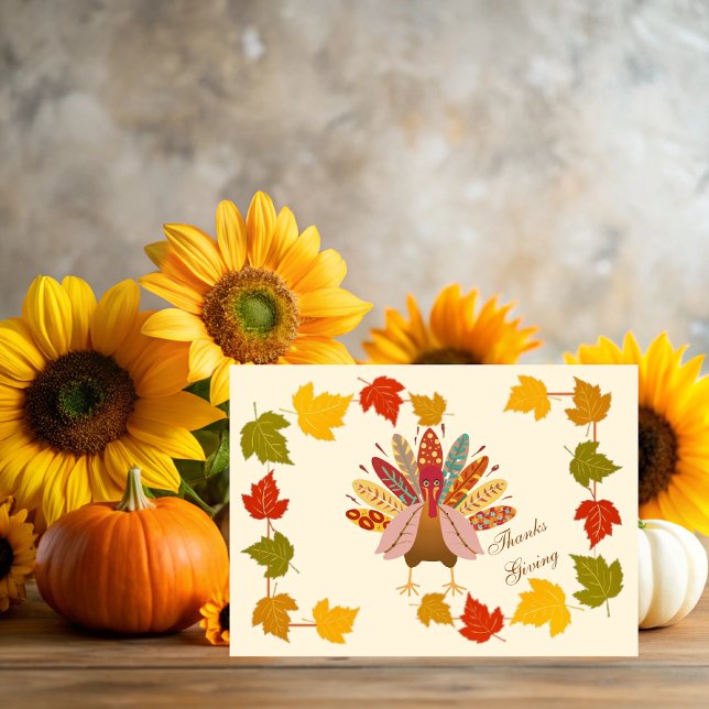 Carte On Thanksgiving we wish you love (Créateur téléchargé)