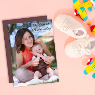 Carte On Your First Mother’s Day Photo Flat Card
