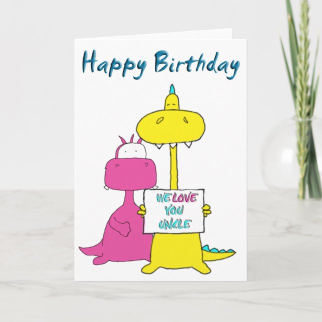 Carte Oncle de joyeux anniversaire (Devant)