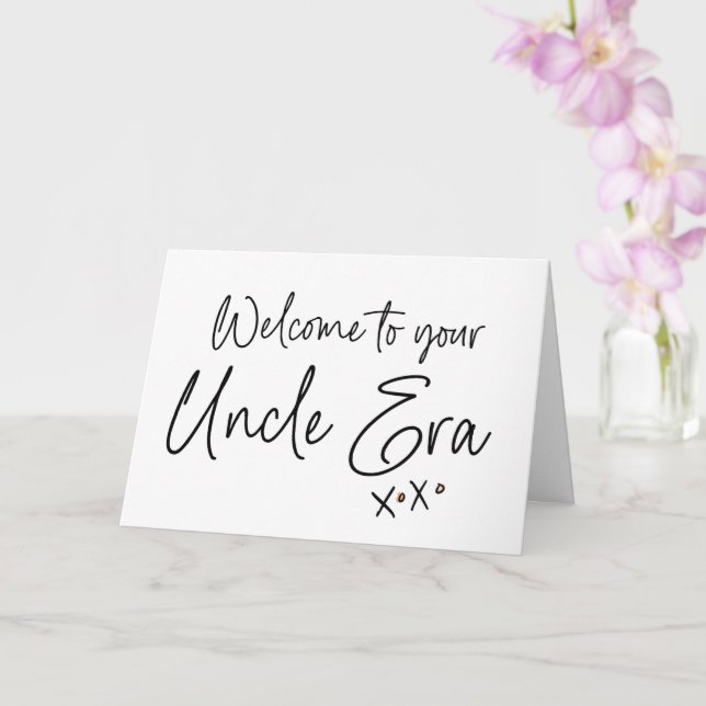 Carte Oncle Era Pregnancy New Baby Revey for Brother (Orchidée)