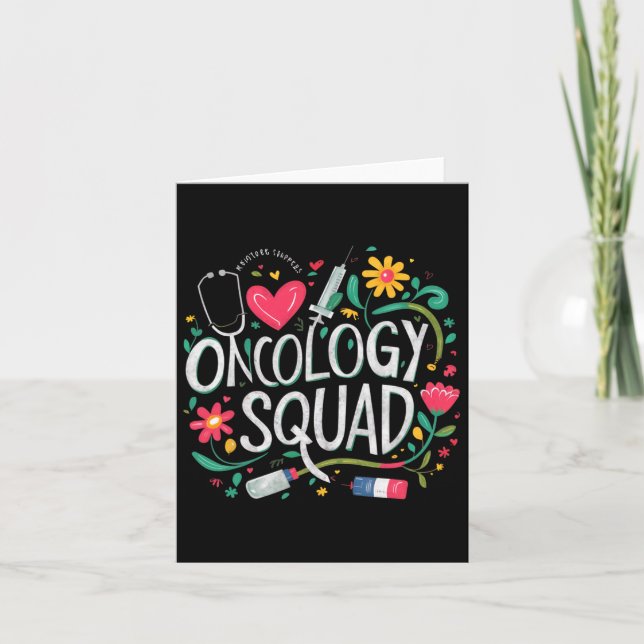 Carte Oncologie Équipe Oncologie Infirmière Équipage Onc (Devant)