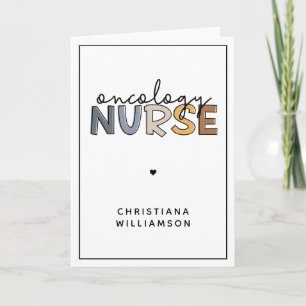 Carte Oncologie personnalisée Infirmière Oncologie RN Ca