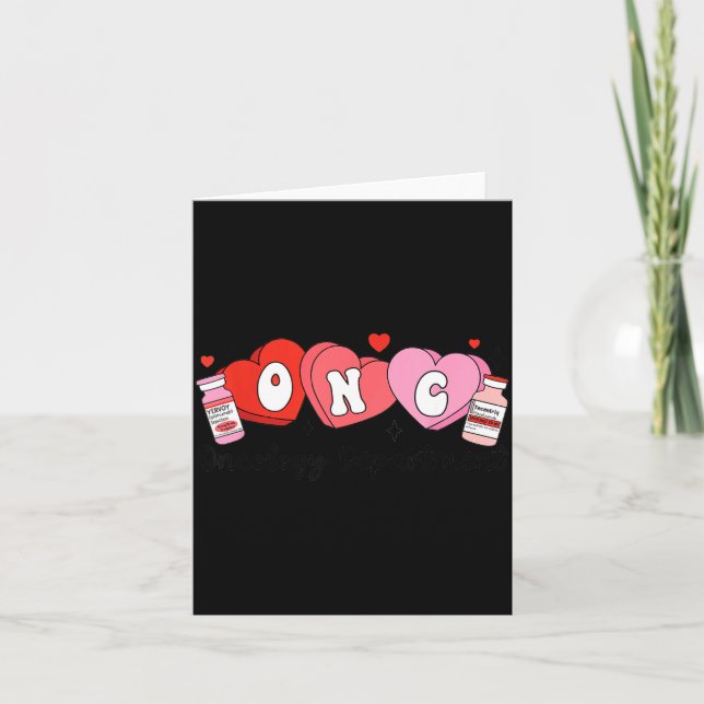 Carte Oncology Nurse Fight Cancer Nurse Valentine Onc De (Devant)