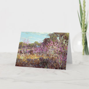 Carte Onderdonk - Arbres rouges en fleurs à Leon Springs