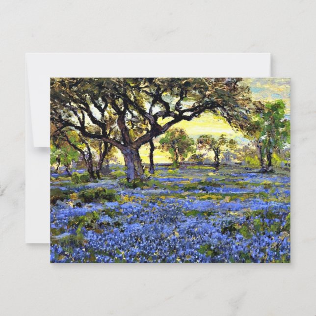 Carte Onderdonk - Vieux chêne et cloches bleues (Devant)