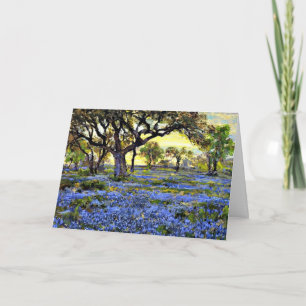 Carte Onderdonk - Vieux chêne vivant et bleuets