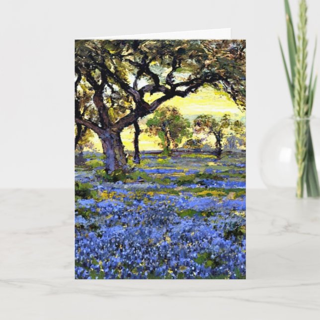 Carte Onderdonk - Vieux chêne vivant et bleuets (Devant)