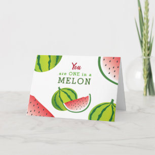 Carte ONE dans un Melon 1er Birthday Grey Card