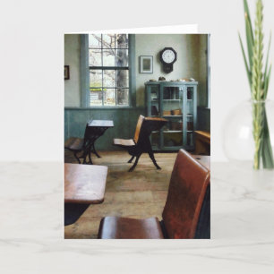Carte One Room Schoolhouse With Clock