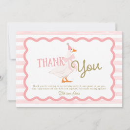Carte One Silly Goose Girl 1st Birthday Thank You