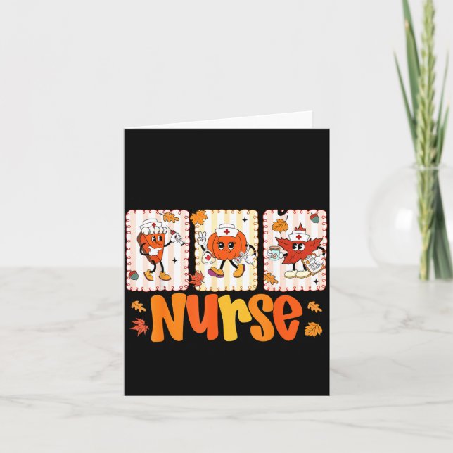 Carte One Thankful Nurse Thanksgiving Turkey Day Nurse G (Devant)