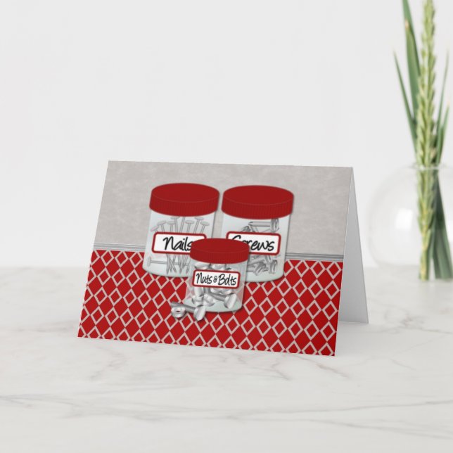 Carte Ongles, vis, noix et boulons (Devant)