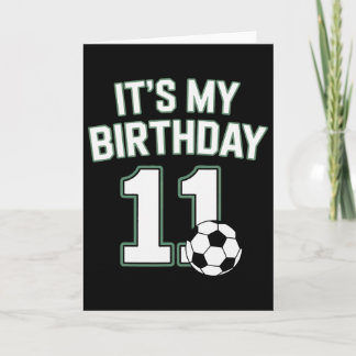 Carte Onze Football C'est Mon Anniversaire 11 Joueurs de