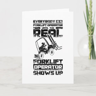 Carte Opérateur de chariot élévateur