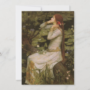 Carte Ophelia au bord de l'étang de John William Waterho