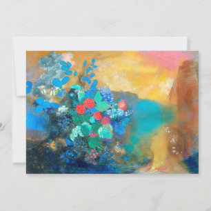 Carte Ophélie parmi les fleurs   Odilon Redon