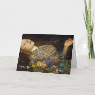 Carte Ophélie Peinture De John Everett Millais