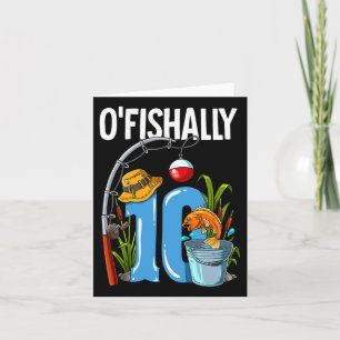 Carte O'poisson 10 ans 10e anniversaire Pêche