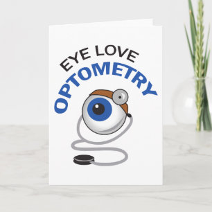 Carte Optométrie d'amour des yeux