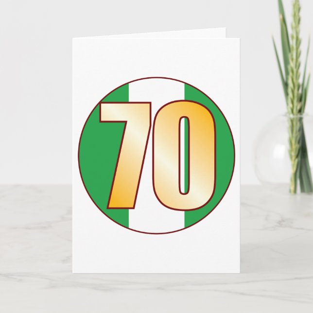 Carte Or de 70 NIGÉRIA (Devant)