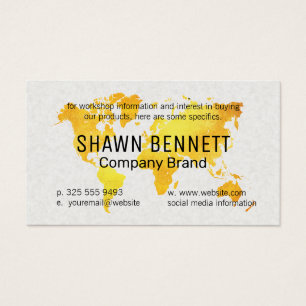 Carte Or du Monde   Arrière - plan de texture