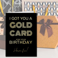 Carte Or pour Anniversaire Funny Foil Grey Card