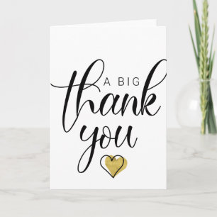 Carte Or Un Grand Merci Remerciements Clipart Merci Beau