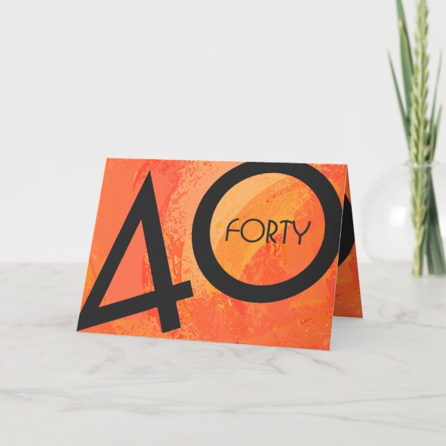 Carte Orange 40 Anniversaire de la Décennie (Devant)