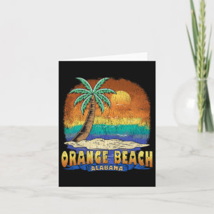 Carte Orange Beach Alabama Souvenir Vintage désaffecté