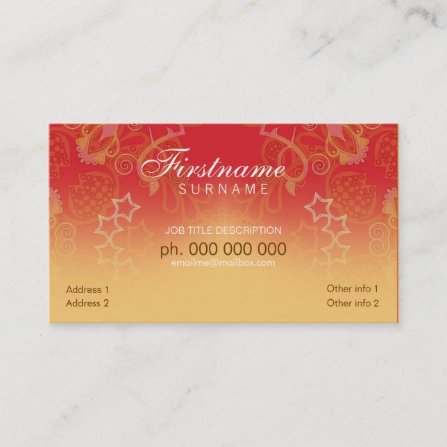 Carte Orange Imaginaire curlz (Devant)