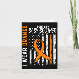 Carte Orange Pour Mon Frère Leucémie Conscience Mois Gue