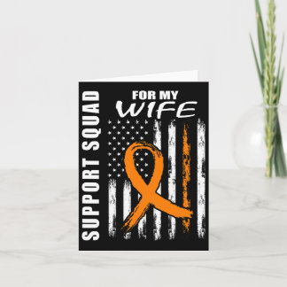 Carte Orange Ribbon Femme Leucémie Sensibilisation Usa D
