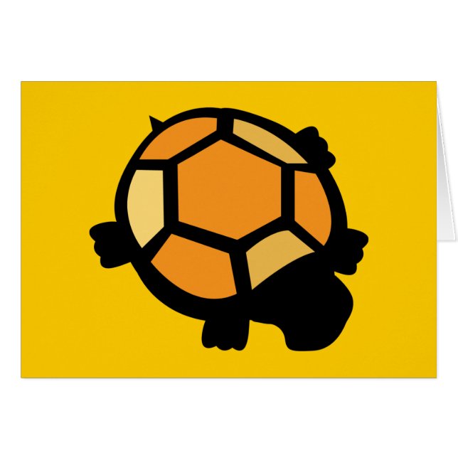 Carte Orange & Turtle noire (Devant horizontal)