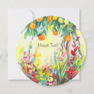 Carte Oranges and flowers postcard