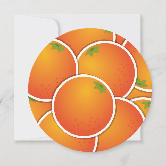 Carte Oranges funky (Devant)