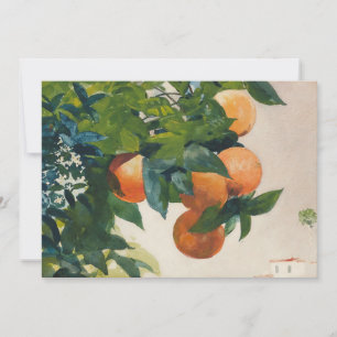 Carte Oranges sur une branche Winslow Homer