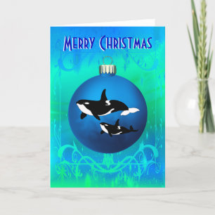Carte Orca Christmas - 7 po x 5 po