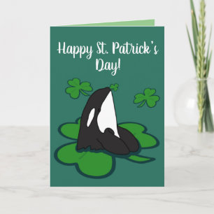 Carte Orca Killer Whale St Patrick’s Day