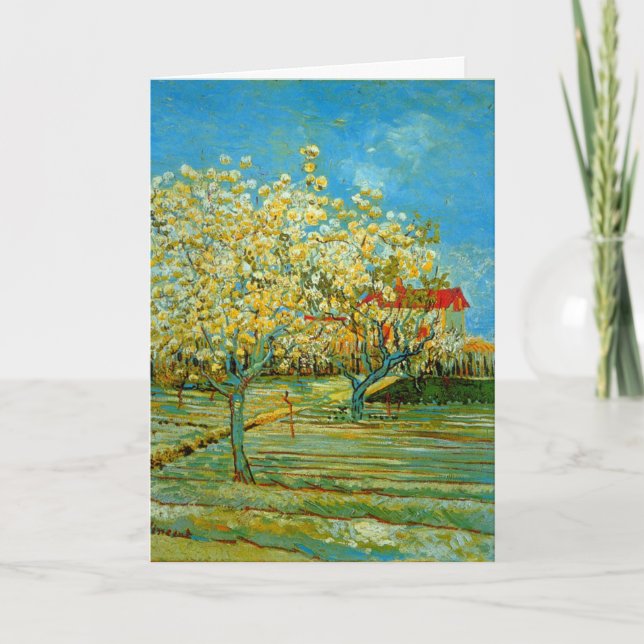 Carte Orchard à Blossom par Vincent van Gogh (Devant)