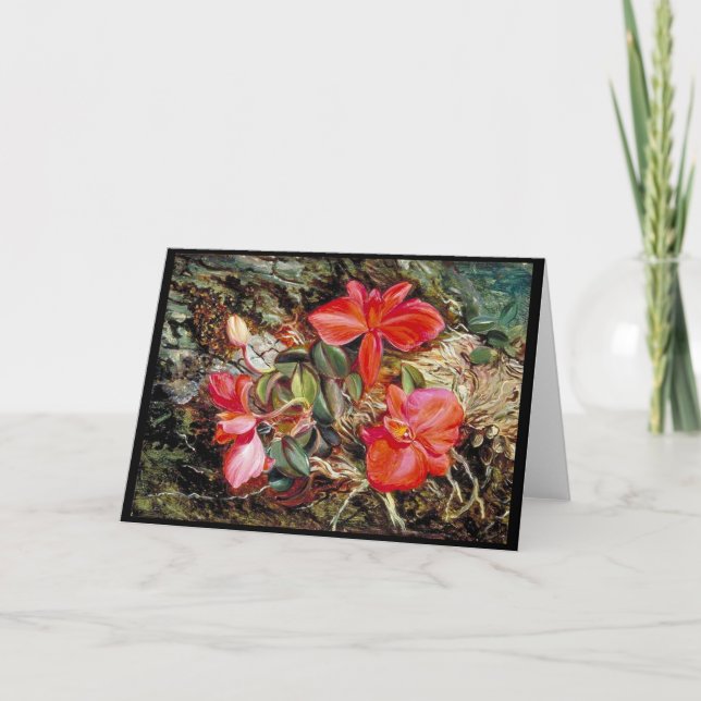 Carte Orchidée brésilienne, tableau de Marianne North (Devant)
