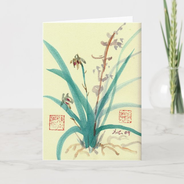 Carte Orchidées (Devant)