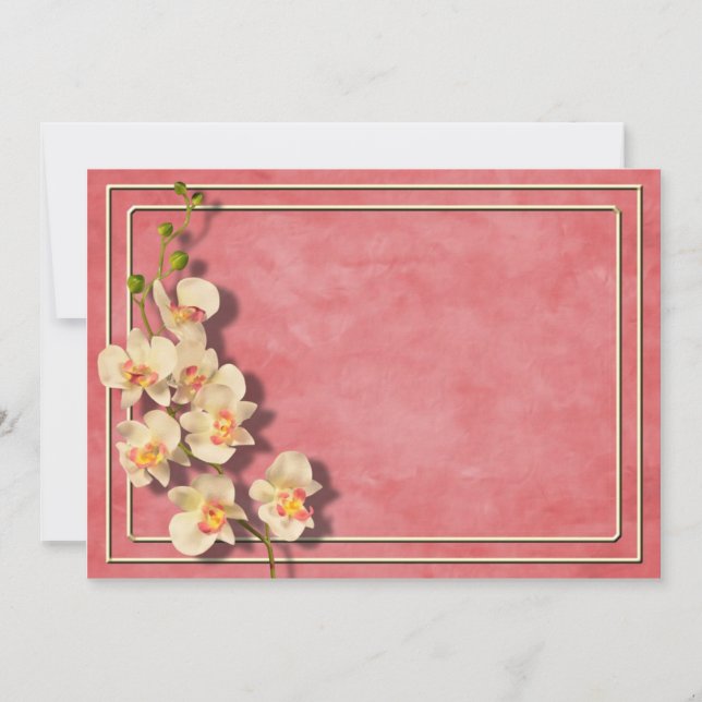 Carte Orchidées de corail I (Devant)