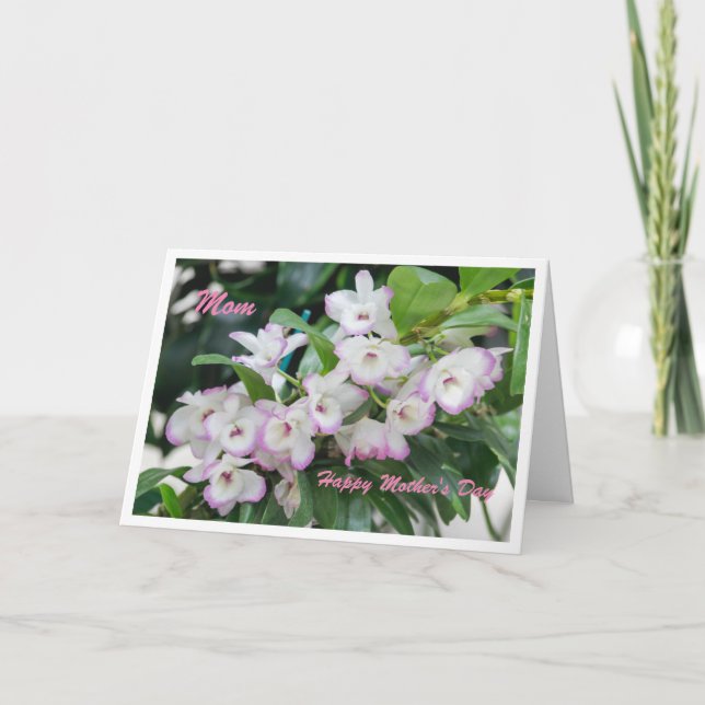 Carte Orchidées Fête des Mères (Devant)