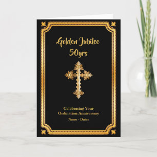 Carte Ordination du Jubilé d'or 50e