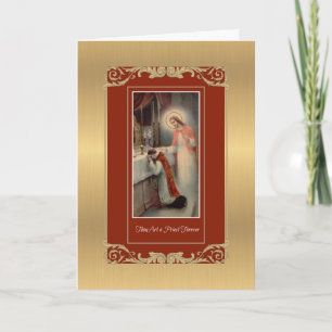 Carte Ordination du prêtre catholique Ordre du jour