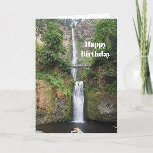 Carte Oregon Multnomah Falls Photo Anniversaire