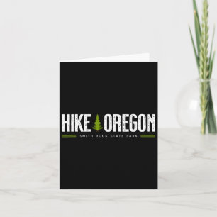 Carte Oregon Smith Rock State Park Hike Tree Retro Graph