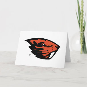 Carte Oregon State Beavers Tête de castor