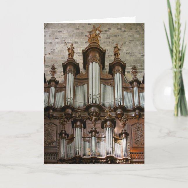 Carte Orgue de la cathédrale de Narbonne (Devant)